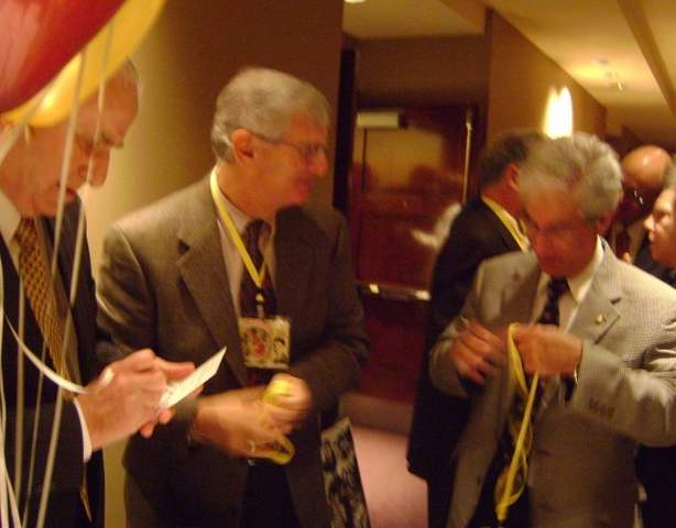 Signing In at the Hyatt Regency Friday Night