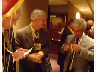 Signing In at the Hyatt Regency Friday Night