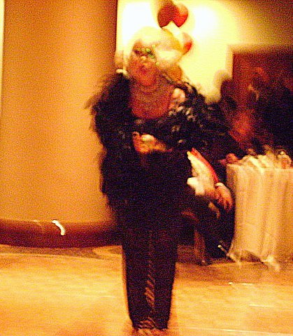 Linda Axelrod alias Joan Rivers entertains and throws insults at the lucky few