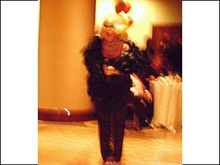 Linda Axelrod alias Joan Rivers entertains and throws insults at the lucky few