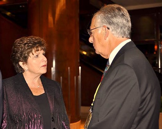 Paul Miller chats with one of our fair ladies