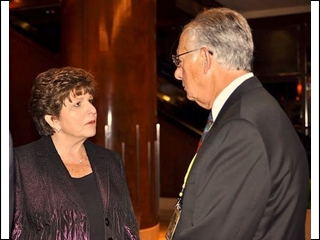 Paul Miller chats with one of our fair ladies