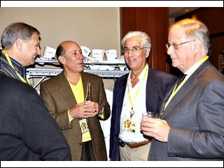 Sooo, what's new? (l-to-r) Alan Marcus, Art Shmukler, Gary Hirsh and Jack Auspitz