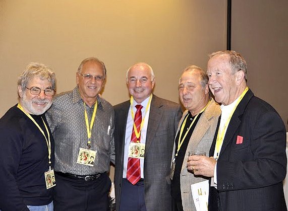 (l-to-r) Harvey Horowitz,Yale Gutnick, Gene Cohen,Alan Dickerman, Bob Lobis