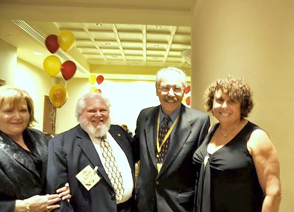 (l to-r) Kethy and Mark Moskovitz, Harris Newman and his "better half"