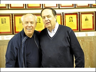 Old buddies reminisce about their teachers