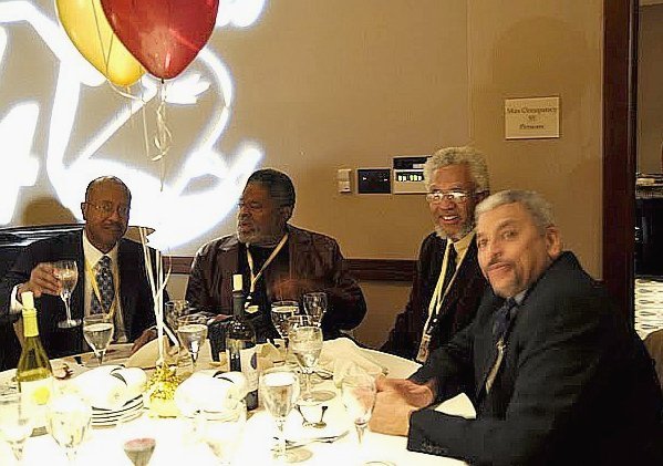 (l-to-r)Bob Carpenter, Clayton Cecil White, Bill Sales and Sigman Gullins