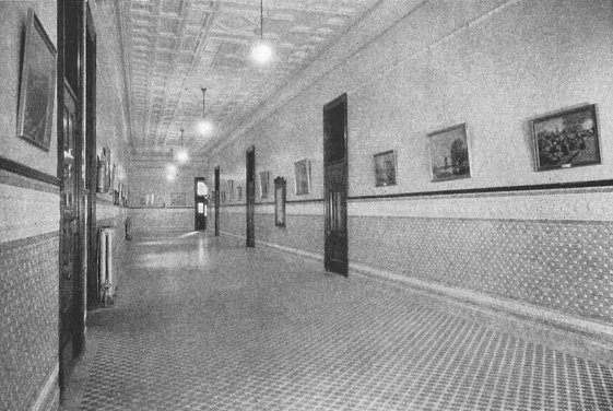 Main Corridor at CHS, 1934