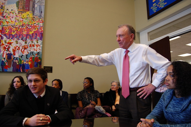 Central HS Students meet with Senator Specter