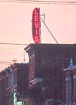 Levis' Hot Dog Sign