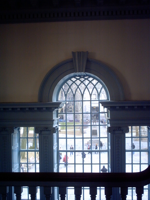 The Palladium windows of Independence Hall