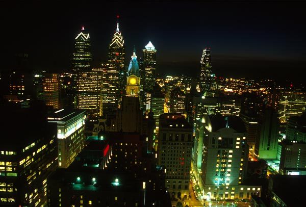 Philly Skyline By Night