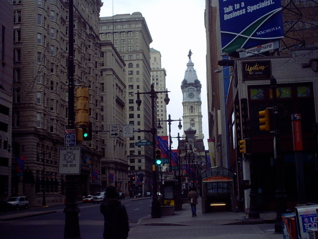 City Hall, looking north on Broad Street