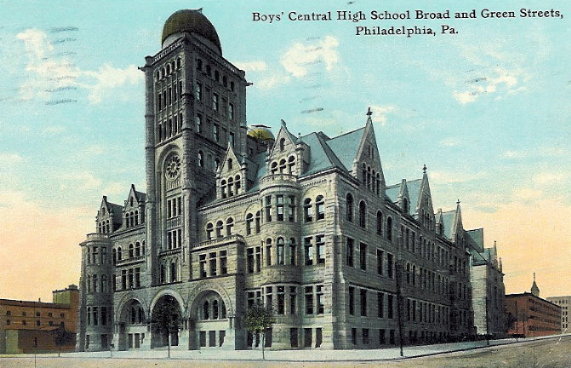 CHS at Broad &amp; Green Streets from 1901 through June 1939
