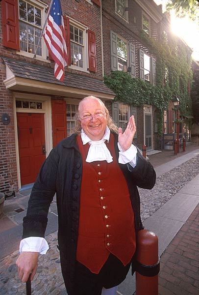 Ben Franklin on Elfreth's Alley