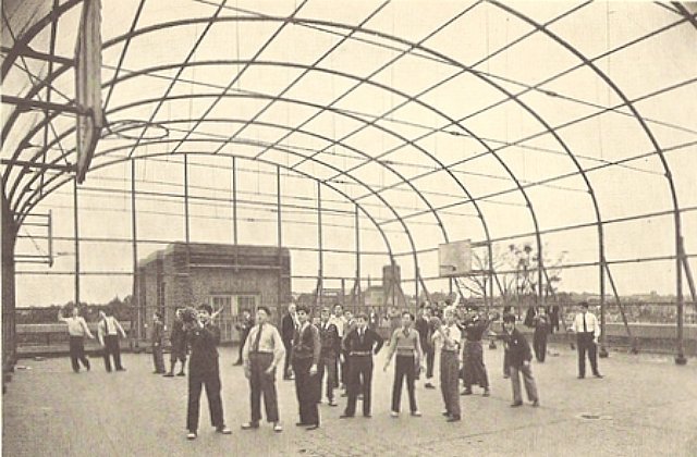 Gym Cage at Braod &amp; Olney 1939