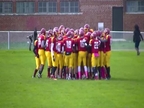 CHS footbal team huddle